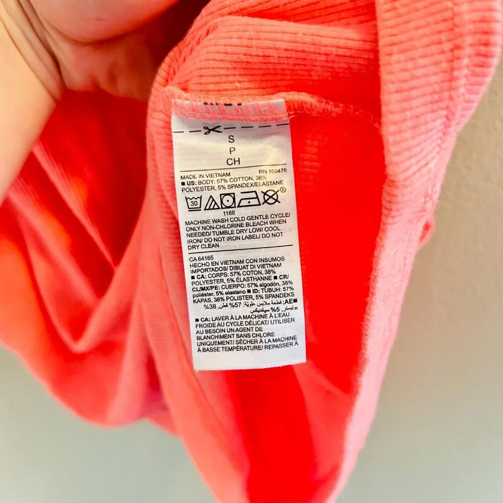 Old Navy First-Layer Rib-Knit Tank Top Bundle Womens Size Small Pink Orange - Picture 10 of 13